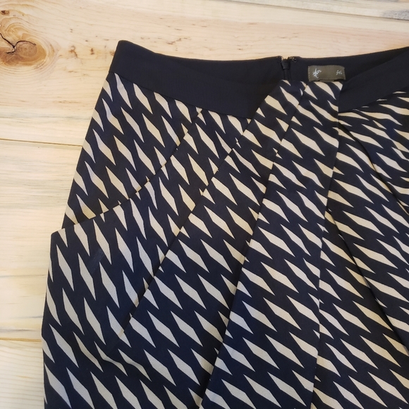 Anthropologie Fei Skirt Washi Geometric Wrap Skirt - Picture 2 of 6